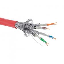 Кабель витая пара S/FTP 6 кат. 4 пары DKC RN6SFA04RD 23AWG(0.57 мм), медь, одножильный (solid), внутренний, LSZH, нг(A)-FRHF, красный, уп/305м ''RAM t Кабель витая пара S/FTP 6 кат. 4 пары DKC RN6SFA04RD 23AWG(0.57 мм), медь, одножильный (solid), внутренний, LSZH, нг(A)-FRHF, красный, уп/305м ''RAM t