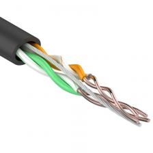 REXANT Кабель витая пара U/UTP, категория 5e, PE, 2PR, 24AWG, внешний, черный, 305 м, цена за 1 бухта REXANT Кабель витая пара U/UTP, категория 5e, PE, 2PR, 24AWG, внешний, черный, 305 м, цена за 1 бухта