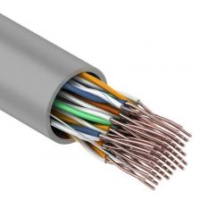Кабель витая пара U/UTP 5 кат. 25 пар Rexant 01-1013 24AWG(0.50 мм), медь, одножильный (solid), внутренний, PVC, серый, уп/305м Кабель витая пара U/UTP 5 кат. 25 пар Rexant 01-1013 24AWG(0.50 мм), медь, одножильный (solid), внутренний, PVC, серый, уп/305м