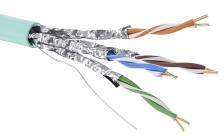 Кабель витая пара U/FTP 6a кат. 4 пары DKC RN6AUFA01AQ 23AWG(0.57 мм), медь, одножильный (solid), внутренний, LSZH, нг(A)-HF, аква, уп/305м ''RAM tele Кабель витая пара U/FTP 6a кат. 4 пары DKC RN6AUFA01AQ 23AWG(0.57 мм), медь, одножильный (solid), внутренний, LSZH, нг(A)-HF, аква, уп/305м ''RAM tele