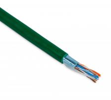 Hyperline FUTP4-C5E-P26-IN-PVC-GN-100 (100 м) Кабель витая пара, экранированная F/UTP, категории 5e, 4 пары (26 AWG), многожильный (patch), экран - фольга, PVC, –20°C – +75°C, зеленый FUTP4-C5E-P26-IN-PVC-GN-100 Hyperline FUTP4-C5E-P26-IN-PVC-GN-100 (100 м) Кабель витая пара, экранированная F/UTP, категории 5e, 4 пары (26 AWG), многожильный (patch), экран - фольга, PVC, –20°C – +75°C, зеленый FUTP4-C5E-P26-IN-PVC-GN-100