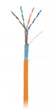 Кабель витая пара F/UTP 5e кат. 4 пары Netlan EC-UF004-5E-LSZH-OR 24AWG(0.48 мм), медь, одножильный (solid), внутренний, LSZH, нг(B)-HF, оранжевый, уп Кабель витая пара F/UTP 5e кат. 4 пары Netlan EC-UF004-5E-LSZH-OR 24AWG(0.48 мм), медь, одножильный (solid), внутренний, LSZH, нг(B)-HF, оранжевый, уп