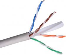 Кабель витая пара U/UTP 6 кат. 4 пары ITK LC1-C604-111 23AWG(0.55 мм), медь, одножильный (solid), внутренний, PVC, серый, уп/305м ''GREEN'' Кабель витая пара U/UTP 6 кат. 4 пары ITK LC1-C604-111 23AWG(0.55 мм), медь, одножильный (solid), внутренний, PVC, серый, уп/305м ''GREEN''