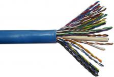 Кабель витая пара U/UTP 5 кат. 25 пар TWT TWT-5UTP25 24AWG(0.51 мм), медь, одножильный (solid), внутренний, PVC, синий, уп/305м Кабель витая пара U/UTP 5 кат. 25 пар TWT TWT-5UTP25 24AWG(0.51 мм), медь, одножильный (solid), внутренний, PVC, синий, уп/305м