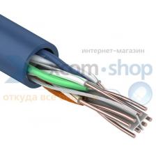 Кабель витая пара U/UTP 6 кат. 4 пары Rexant 01-0047 23AWG(0.57 мм), медь, одножильный (solid), внутренний, PVC, синий, уп/305м Кабель витая пара U/UTP 6 кат. 4 пары Rexant 01-0047 23AWG(0.57 мм), медь, одножильный (solid), внутренний, PVC, синий, уп/305м