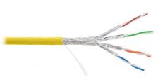 Кабель витая пара S/FTP 7A кат. 4 пары NIKOLAN NKL 4375C-YL 22AWG(0.58 мм), медь, одножильный (solid), внутренний, LSZH, нг(A)-HFLTx, оранжевый, уп/50 Кабель витая пара S/FTP 7A кат. 4 пары NIKOLAN NKL 4375C-YL 22AWG(0.58 мм), медь, одножильный (solid), внутренний, LSZH, нг(A)-HFLTx, оранжевый, уп/50