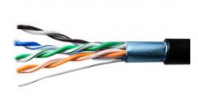 Кабель витая пара F/UTP 5e кат. 4 пары SUPRLAN 01-1040 22AWG(0.64 мм), медь, одножильный (solid), внешний, PE, чёрный, уп/500м ''Long Ethernet'' Кабель витая пара F/UTP 5e кат. 4 пары SUPRLAN 01-1040 22AWG(0.64 мм), медь, одножильный (solid), внешний, PE, чёрный, уп/500м ''Long Ethernet''