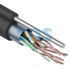 PROconnect Кабель витая пара F/UTP, категория 5e, PE, 4PR, 24AWG, внешний, черный, с тросом, 305 м, цена за 1 бухта PROconnect Кабель витая пара F/UTP, категория 5e, PE, 4PR, 24AWG, внешний, черный, с тросом, 305 м, цена за 1 бухта