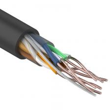 Кабель витая пара U/UTP, CAT5e, PE, 4PR, 24AWG, внешний, черный, бухта 305 м REXANT, цена за 1 бухта Кабель витая пара U/UTP, CAT5e, PE, 4PR, 24AWG, внешний, черный, бухта 305 м REXANT, цена за 1 бухта