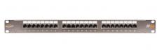 Коммутационная патч-панель Nikomax 19" 1HU портов: 24хRJ45/8P8C кат. 5е экр. 19" цвет: серый (NMC-RP24SD2-1U-MT)