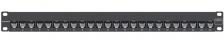Коммутационная патч-панель Siemon Z-MAX 19" 1HU портов: 24 х RJ45 кат. 6A универсальная экр. встраиваемый цвет: чёрный без модулей (ZS-PF-24)
