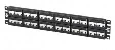 Коммутационная патч-панель наборная Panduit Mini-Com® 19" 2HU портов: 48 х Mini-Com кат. 6 порты в 2 ряда цвет: чёрный с маркерами (CPPL48WBLY)