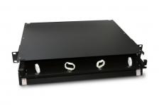Патч-панель Hyperline FO-19BX-1U-D1-3xSLT-W120H32-EMP 19” универсальная, пустой корпус, 1U, 1 выдвижной лоток (drawer 1U), 3 слота (3х1), вмещает 3 FP Патч-панель Hyperline FO-19BX-1U-D1-3xSLT-W120H32-EMP 19” универсальная, пустой корпус, 1U, 1 выдвижной лоток (drawer 1U), 3 слота (3х1), вмещает 3 FP
