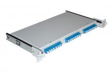 Коммутационная панель оптическая Nikomax NMF 1 HU портов: 24 LC/UPC OS2 ОВ: 48 невыдвижная прямая 19" цвет: серый