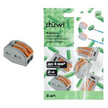 26609 9 Клемма рычажковая, СМК 222-412, 0,08-4мм?, серая, 5шт, 26609 9, duwi, цена за 1 шт.