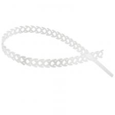 Стяжка полимерная многоразовая 300х10мм, прозрачная (20 шт/уп) REXANT, цена за 1 упак