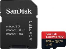 Карта памяти micro SDXC SanDisk 128Gb SDSQXCY-128G-GN6MA Extreme Pro + adapter
