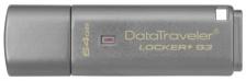 Флешка Kingston 64Gb DataTraveler Locker+ G3 (DTLPG3/64GB) USB3.0 серебристый