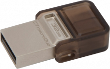 Флеш-накопитель Kingston DataTraveler microDuo 32Gb (USB 2.0/microUSB) – фото 1