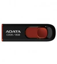 Флешка A-Data 8Gb C008 (AC008-8G-RKD) USB2.0 Black/Red