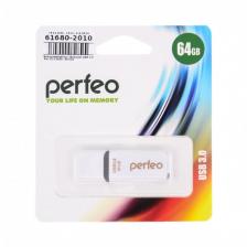 USB-накопитель (флешка) Perfeo C12 64Gb (USB 2.0), белый