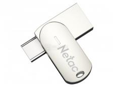 Флешка Netac U785С, 16Gb, USB 3.0/USB Type-C, Серебристый NT03U785C-016G-30PN