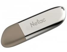Флешка Netac U352, 64Gb, USB 2.0, Серебристый/Коричневый NT03U352N-064G-20PN