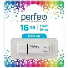 Носитель информации PERFEO PF-C01G2W016 USB 16GB белый BL1
