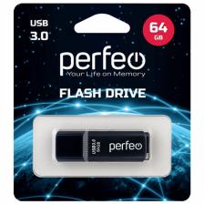 USB Флеш-накопитель Perfeo C12 64 ГБ, черный