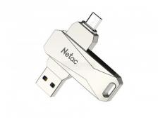 Флешка Netac U381, 32Gb, USB 3.0/micro USB, Серебристый NT03U381B-032G-30PN Флешка Netac U381, 32Gb, USB 3.0/micro USB, Серебристый NT03U381B-032G-30PN