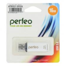 USB-накопитель (флешка) Perfeo C13 16Gb (USB 2.0), белый