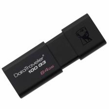Флешка 64Gb Kingston DataTraveler 100 G3 DT100G3/64GB, USB3.0 черная