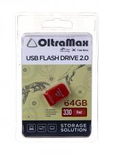 USB Flash Drive 64Gb - OltraMax 330 OM-64GB-330-Red