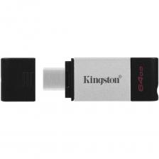 USB Flash накопитель 64GB Kingston DataTraveler 80 (DT80/64GB) USB Type C Черный – фото 2