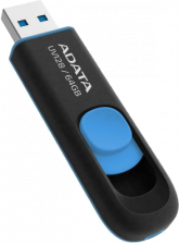 Флеш-накопитель ADATA UV128 64Gb USB (сине-черный)