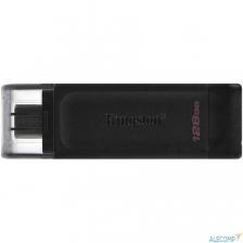 Kingston USB Drive 128 Gb DataTraveler 70 Type-C DT70/128GB USB3.0 черный – фото 1