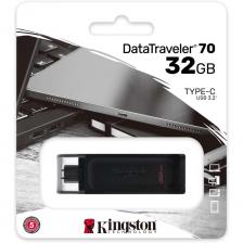 USB Flash накопитель 32GB Kingston DataTraveler 70 (DT70/32GB) USB Type C Черный – фото 2