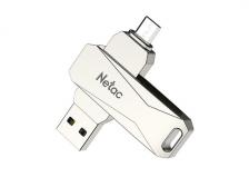 Флешка Netac U381, 32Gb, USB 3.0/micro USB, Серебристый NT03U381B-032G-30PN Флешка Netac U381, 32Gb, USB 3.0/micro USB, Серебристый NT03U381B-032G-30PN