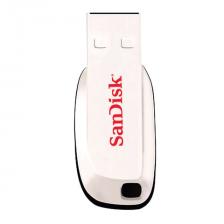 Флеш-диск 16 GB, SANDISK Cruzer Blade, USB 2.0, белый, Z50C-016G-B35W