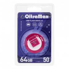 USB-накопитель (флешка) OltraMax Drive 50 64Gb (USB 2.0), розовый