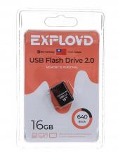 Флешка Exployd 640 16Gb (EX-16Gb-640-Black) USB 2.0 черный