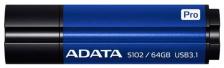 Флешка A-Data 64Gb S102 Pro (AS102P-64G-RBL) USB3.1 Blue