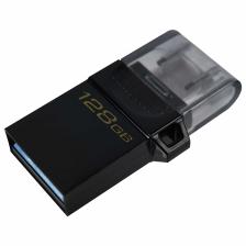 Флешка 128Gb Kingston DataTraveler microDuo 3.0 G2 DTDUO3G2/128GB, USB3.2/Type C черная