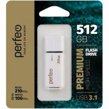 USB-флешка PERFEO C15 High Speed 512GB White (PF-C15W0512HS)