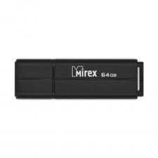 Флешка 64GB Mirex Line, USB 2.0, Черный 13600-FMULBK64