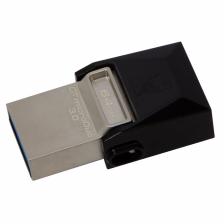 USB Flash накопитель 64GB Kingston DataTraveler micro DUO 3C (DTDUO3/64GB) USB 3.0 Черный – фото 4