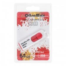 USB-накопитель (флешка) OltraMax 250 64Gb (USB 2.0), красный