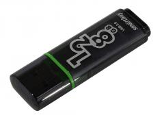 USB Flash Drive 128Gb - SmartBuy Glossy series USB 3.0/3.1 Gen.1 Dark Grey SB128GBGS-DG