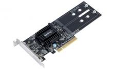 Плата адаптера SSD Synology M.2 M2D18 - Для: DS и RS серий с PCIe (модуль кэширования)
