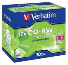 Диск CD-RW Verbatim 700МБ 8-12x 43148